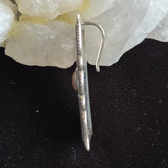 Carolyn Pollack EUC peach moonstone pendant in sterling silver & copper ☘️HP☘️ - Picture 4 of 4